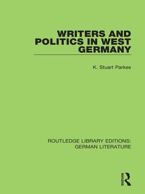 cover image of Writers and Politics in West Germany